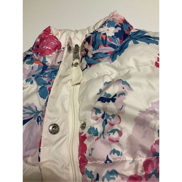 Joulet Reversible Floral/Cream Puffer Vest - Picture 7 of 10